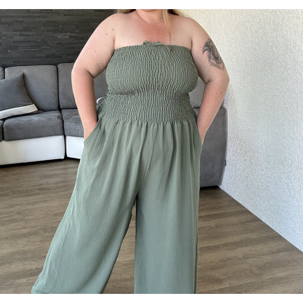Combinaison bustier kaki