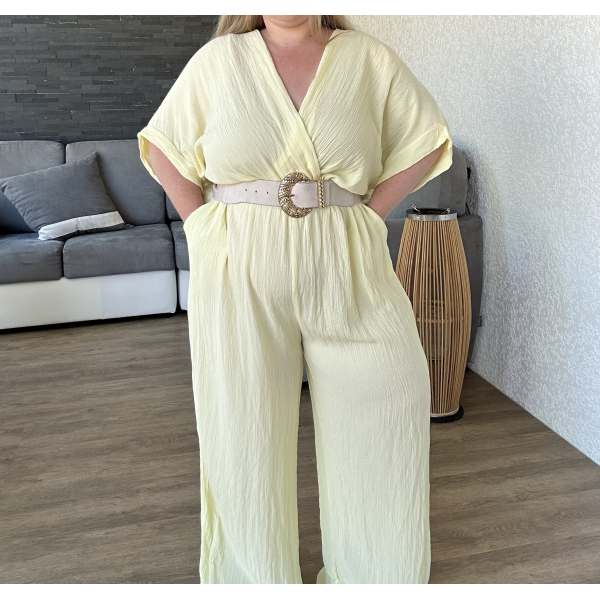 Combinaison fluide jaune