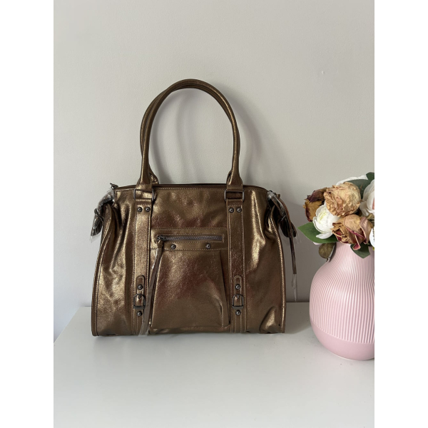 Sac à main grand format irisé BRONZE
