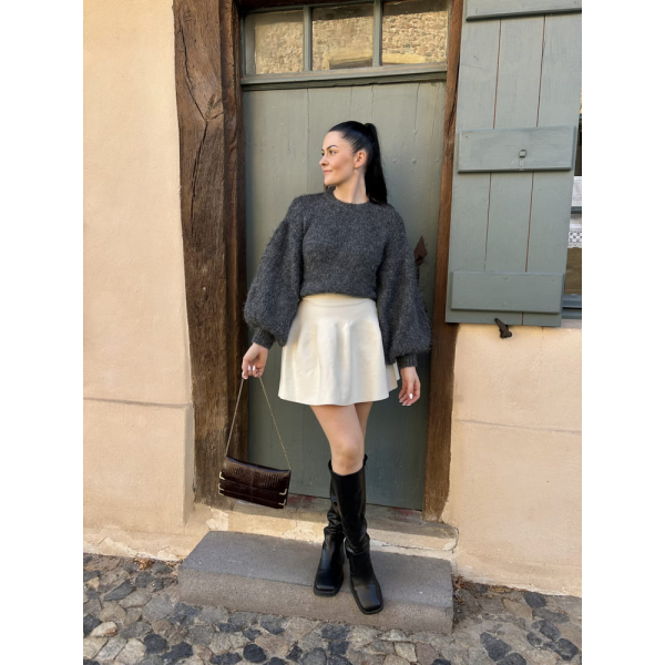 Pull manches bouffantes