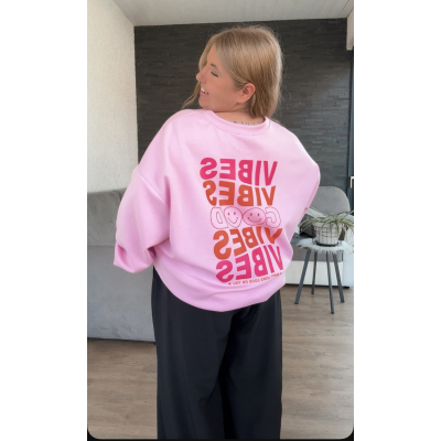 Pull rose GOOD VIBES