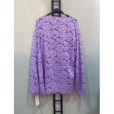 Top dentelle lila