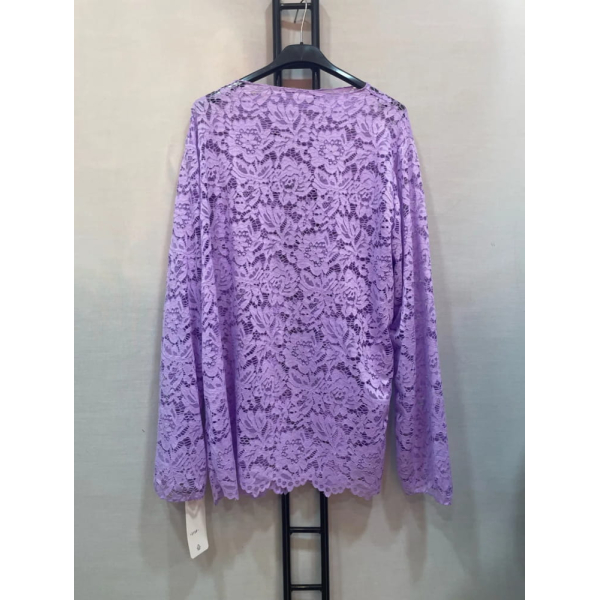 Top dentelle lila
