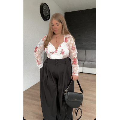 Body bustier fleuri en...