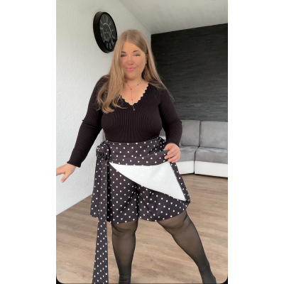 Jupe short à pois