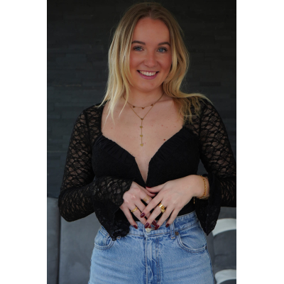 Body à dentelle noir