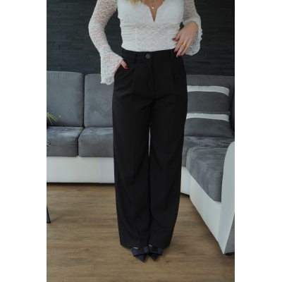 Pantalon tailleur noir