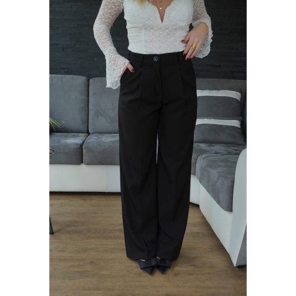 Pantalon tailleur noir