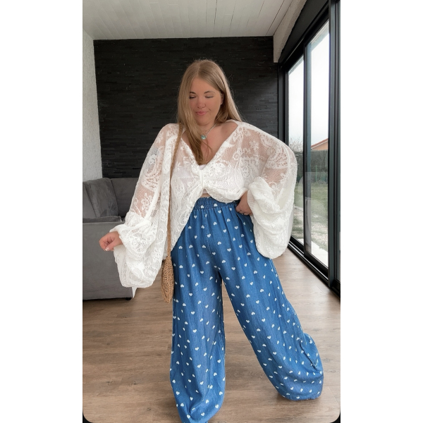 Pantalon avec coeurs