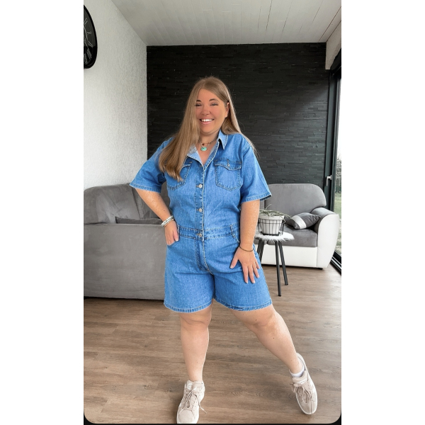 Combishort en jean