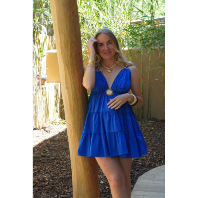 Robe courte broche soleil...