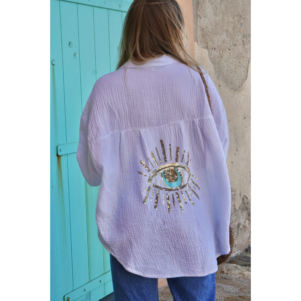 Chemise gaze de coton OEIL
