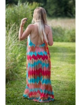 Robe longue multicolor...