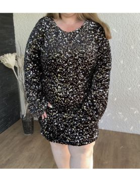 Robe courte à sequins DIANE