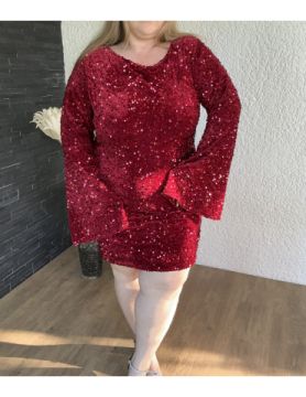 Robe courte à sequins DIANE