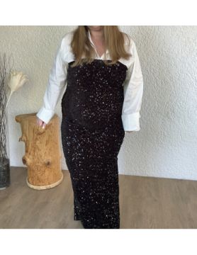 Robe longue à sequins NOA