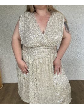 Robe courte à sequins ALIZ