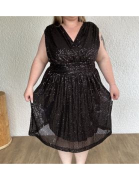 Robe courte à sequins ALIZ