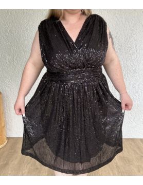 Robe courte à sequins ALIZ