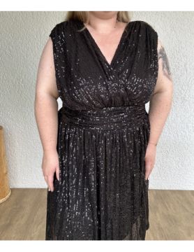 Robe courte à sequins ALIZ