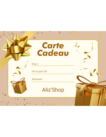 Carte Cadeau Aliz'Shop