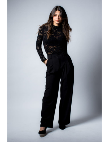 Pantalon tailleur noir CHIARA