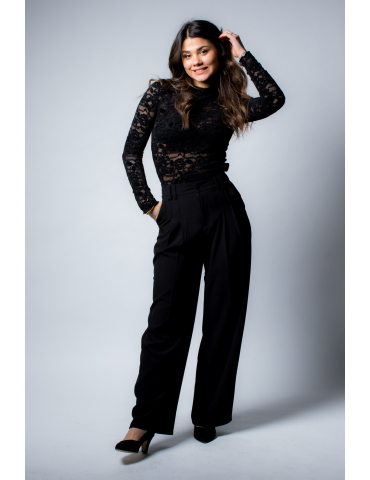 Pantalon tailleur noir CHIARA