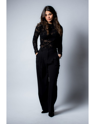 Pantalon tailleur noir CHIARA