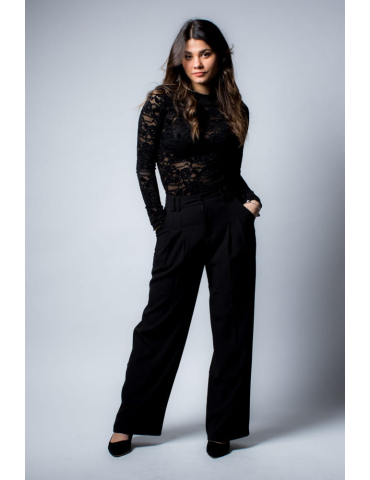 Pantalon tailleur noir CHIARA