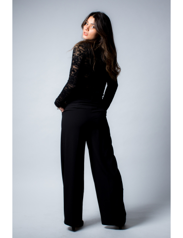 Pantalon tailleur noir CHIARA