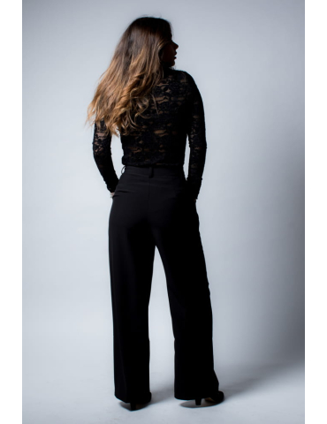 Pantalon tailleur noir CHIARA