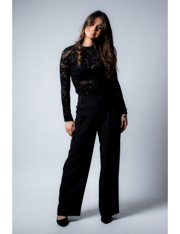 Pantalon tailleur noir CHIARA