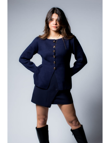Jupe short bleu marine SHANON