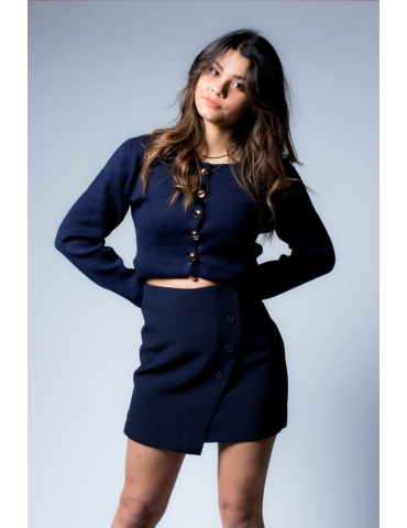 Jupe short bleu marine SHANON