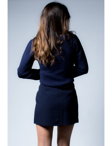 Jupe short bleu marine SHANON