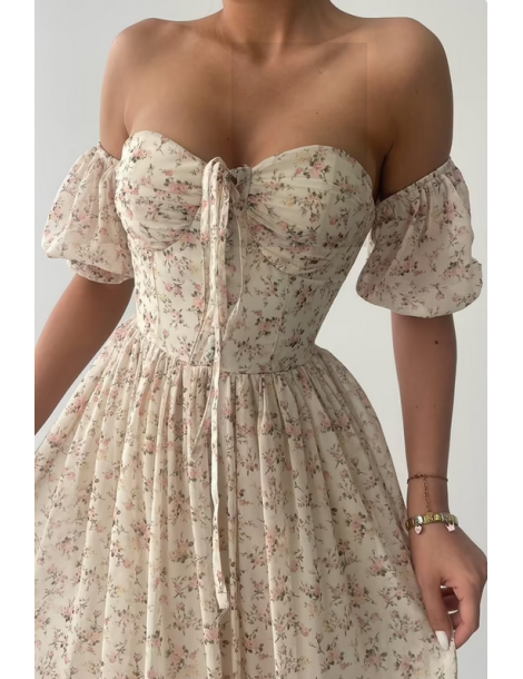 Robe longue épaules dénudées