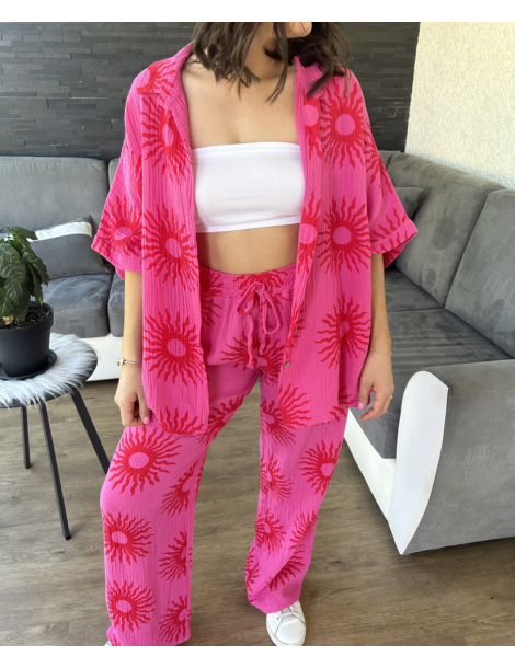 Ensemble soleil gaze de coton BALI PRE COMMANDE 27/06
