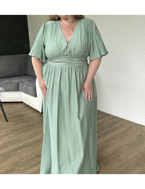 Robe longue vert d'eau