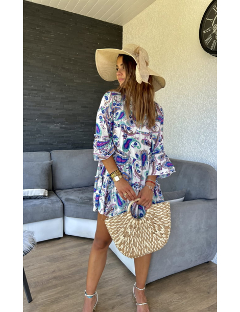 Robe fluide imprimée EYRA